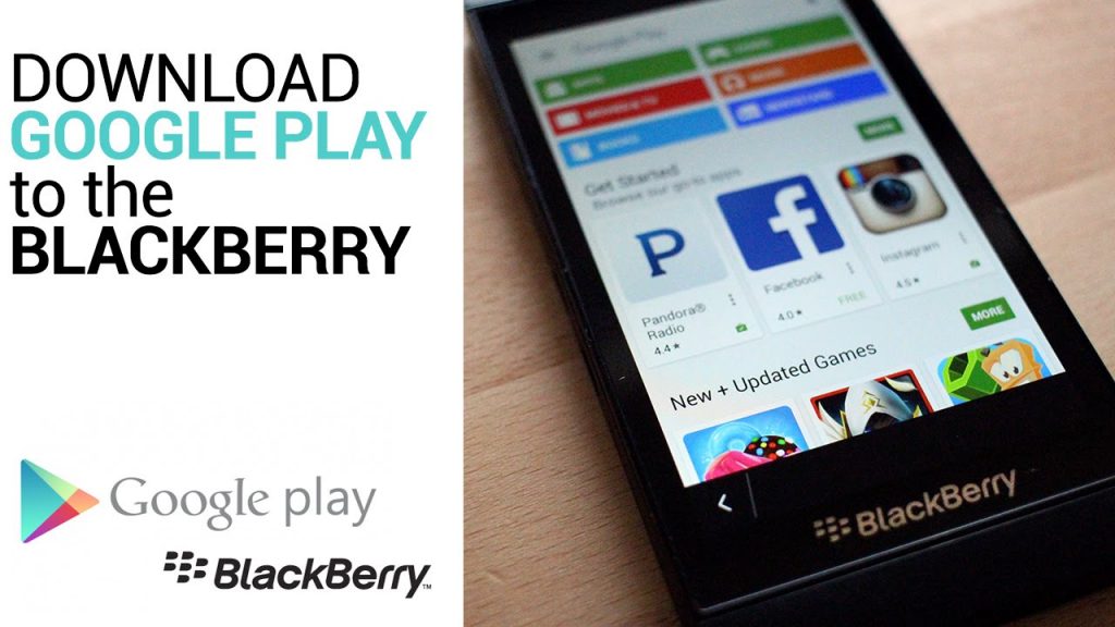 Установка google play на blackberry 10